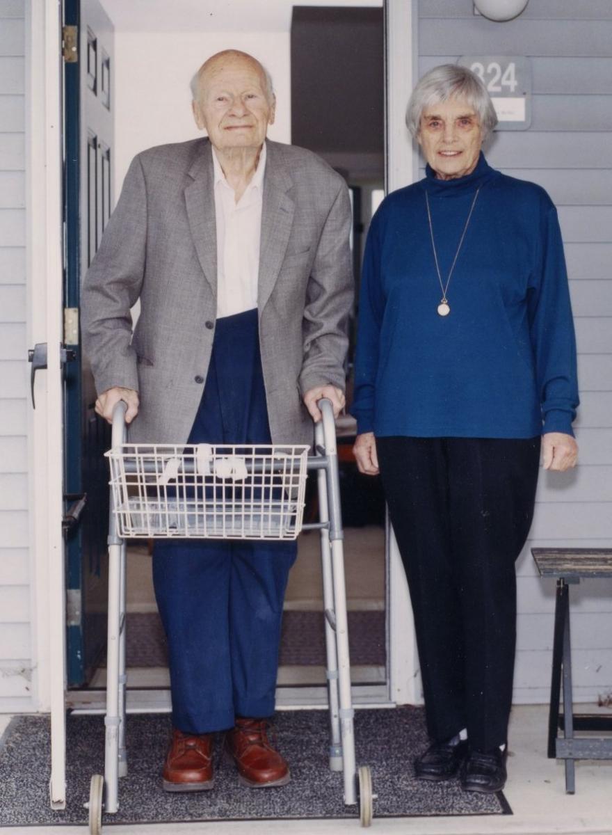 Hans and Rose at their home in Ithaca, NY